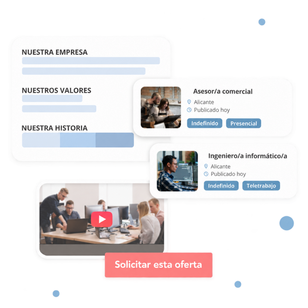 Portal de empleo de Softy con ofertas de trabajo, valores de empresa y candidaturas en España