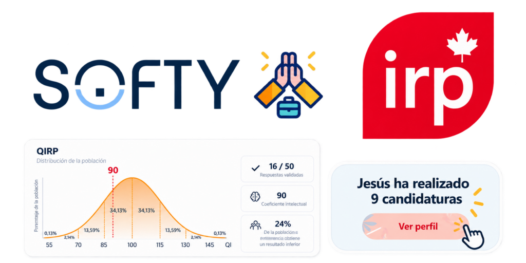 Tests QIRP e IRP integrados en Softy para evaluar candidaturas